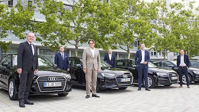 �bergabe der neuen Gas-Fahrzeugflotte des Bistums Eichst�tt am Audi Forum Ingolstadt