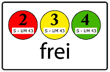 Angabe der erlaubten Plaketten